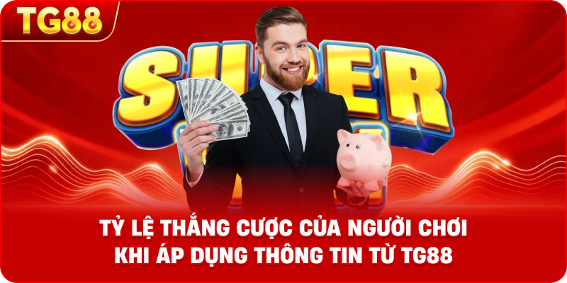 Biểu đồ thống kê tỷ lệ thắng cược của người chơi khi áp dụng thông tin từ TG88